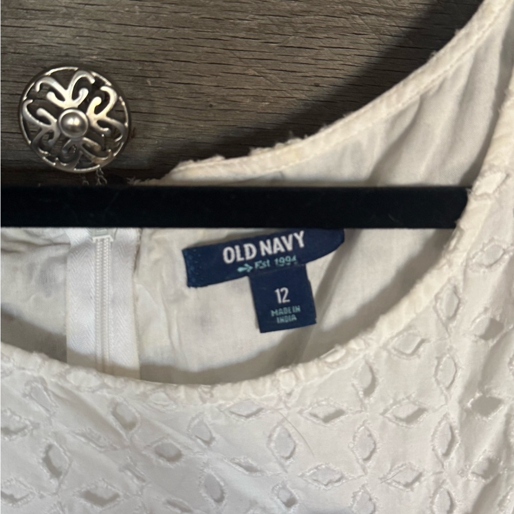 Old Navy White Eyelet Dress